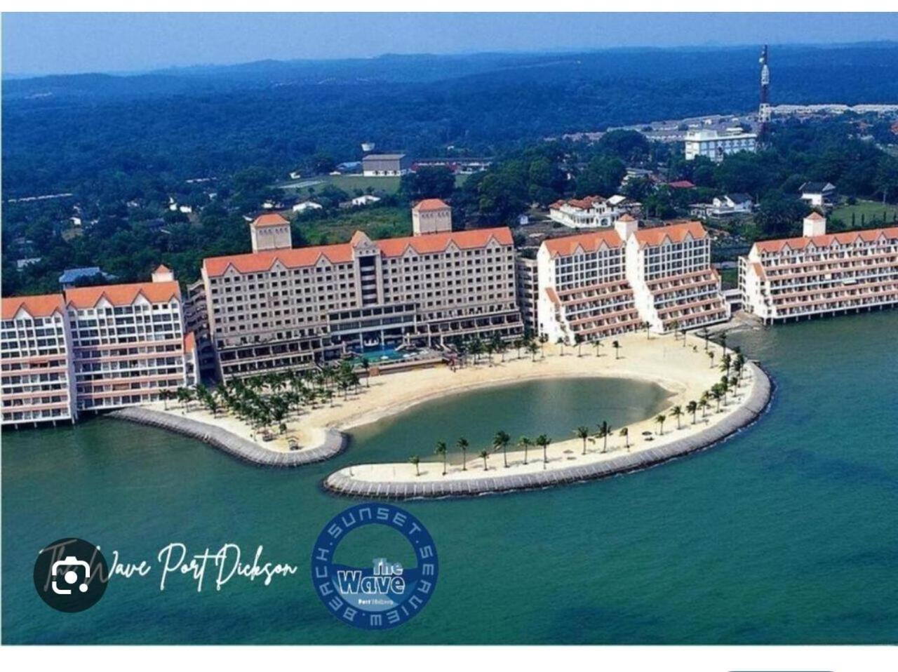 Ferienwohnung Corus Paradise Lagoon Seaview Beach Port Dickson Exterior foto